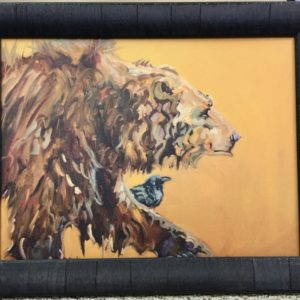 Bear With Blackbird by Diane Whitehead