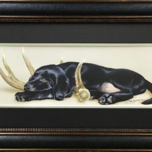 Rack 'Em Up - Black Lab by Larry Beckstein