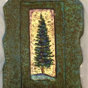 Small Single Pine Tree by Jeanne Dana