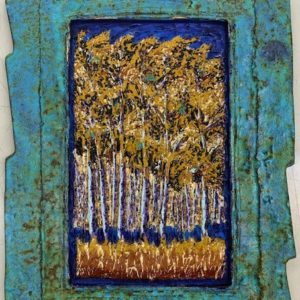 Blue Aspen Forest by Jeanne Dana