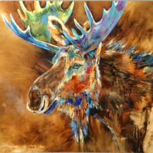 Chocolate Moose (large) by Carol Hagan