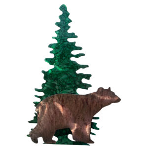 Rustic Metal Mini Bear