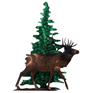 Rustic Metal Mini Elk