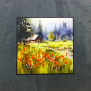 Mountain Cabin in Spring by Illustrated Light