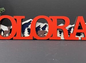 Colorado 3-D Wood Art (Red)